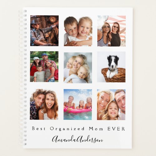 Mother mom photo family collage 2024 planner
