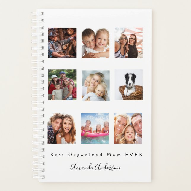 Mother Mom photo family collage 2025 Planner (Front)