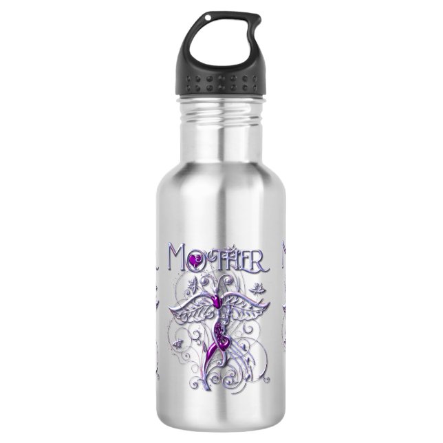 Mother Mom  Stainless Steel Water Bottle (Front)