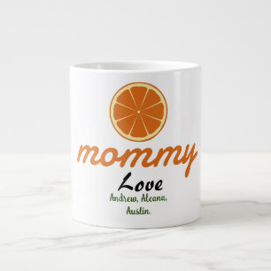 mother mommy mom kid names personalize custom giant coffee mug