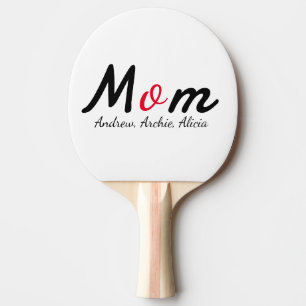 mother mommy mom kid names personalize custom ping pong paddle