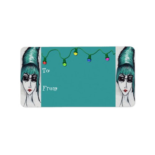 Mother Monster Art Drawing Christmas Gift Tags