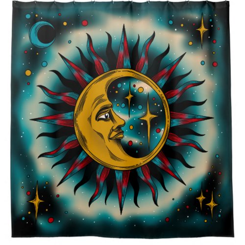 Mother Moon Shower Curtain