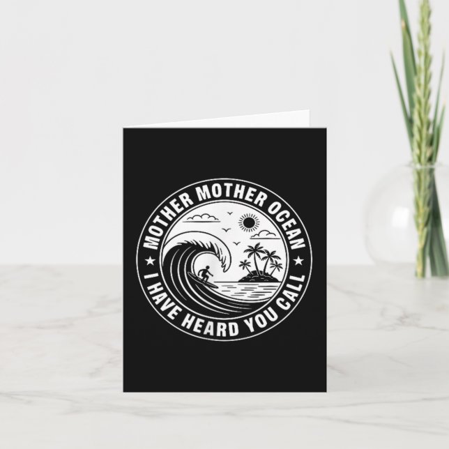 Mother Mother Ocean I Have Heard You Call 2 Sided  Card (Front)