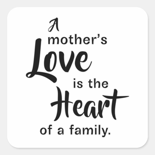 Mother Mothers Mother's Day Mom Mommy Gift Idea Square Sticker (Front)