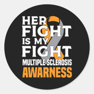 Mother Multiple Sclerosis Awareness Women Ms Classic Round Sticker