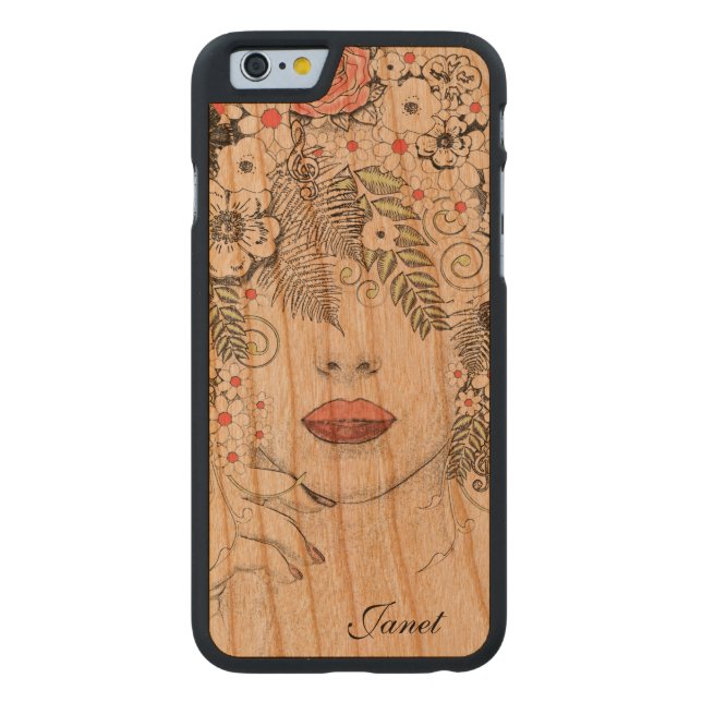 Mother Nature Abstract Wooden iPhone 6 Case (Back)