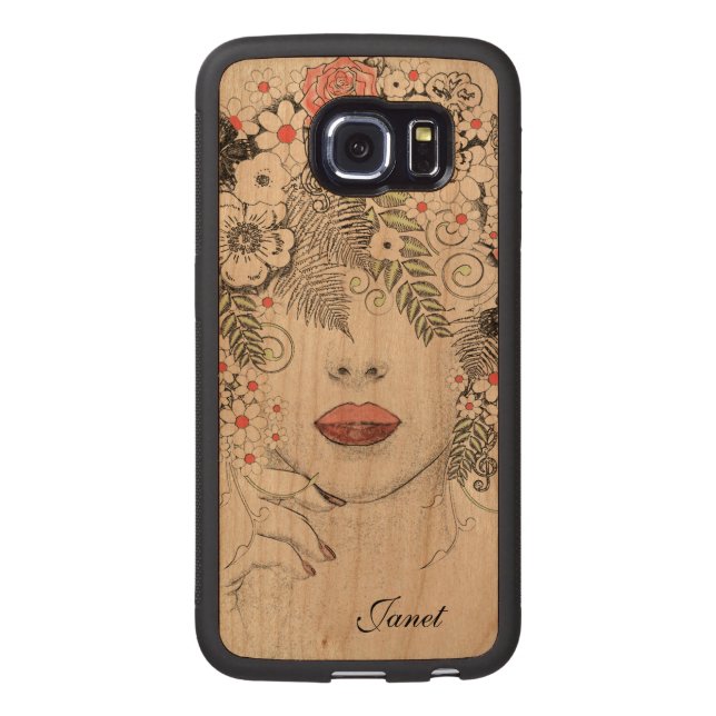 Mother Nature Abstract Wooden Samsung S6 Edge Case (Back)