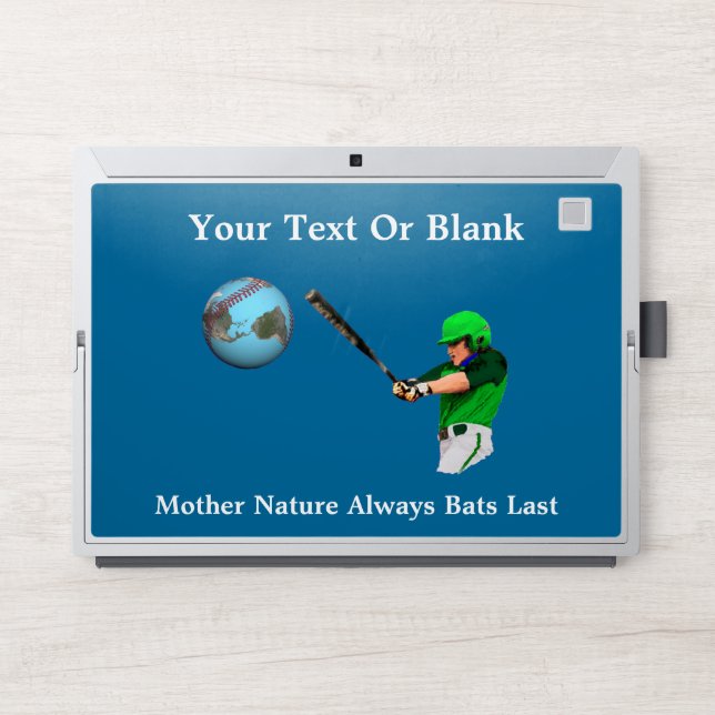 Mother Nature Always Bats Last HP Laptop Skin (Front)