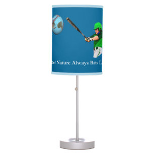 Mother Nature Always Bats Last Table Lamp