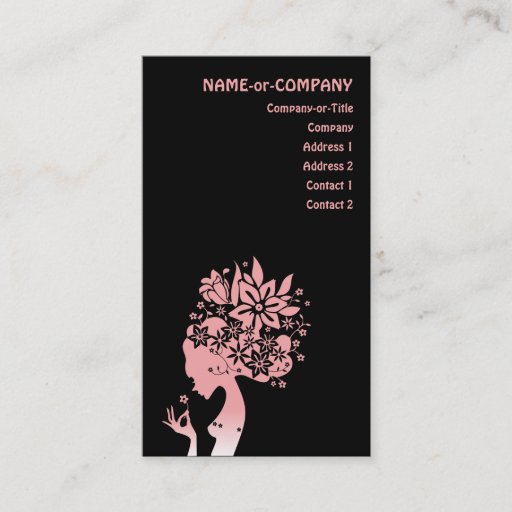 Customizable mother nature business card