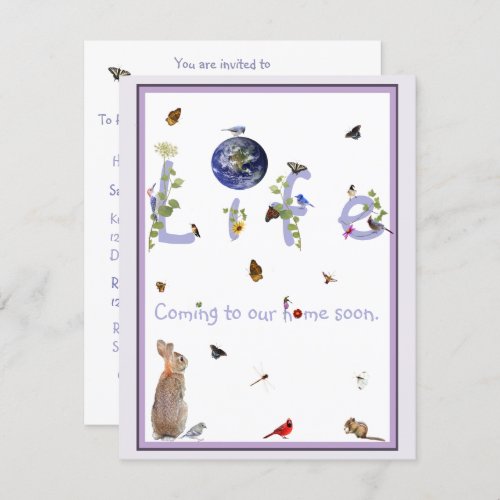 Mother Nature Calls Baby Shower Invitation