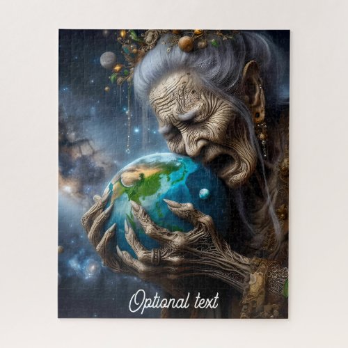 Mother Nature Grieving  Earth Jigsaw Puzzle