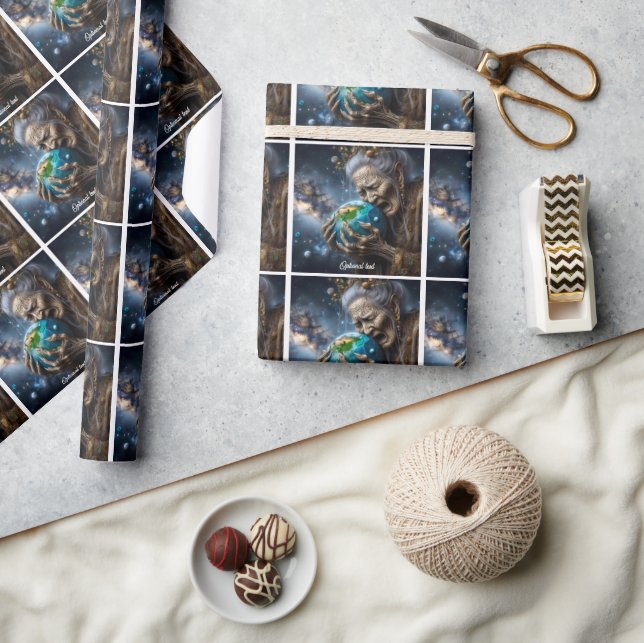 Mother Nature Grieving Earth Wrapping Paper (Crafts)