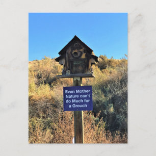 Mother Nature, Grouch Humor Postcard