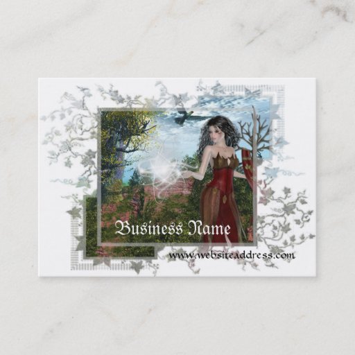 Customizable Mother Nature Large Fantasy Business Cards