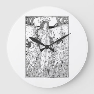 Mother Nature Summer Large Clock