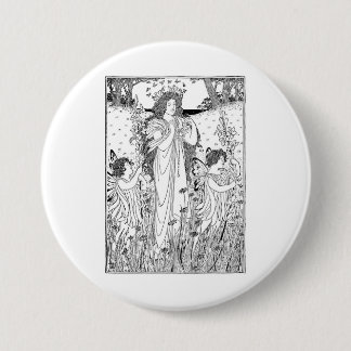 Mother Nature Summer Pinback Button