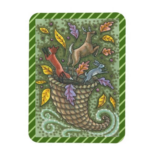 MOTHER NATURES BOUNTY WOODSY CORNUCOPIA MAGNET