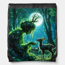 Mother nature's gentle touch on a spotted fawn