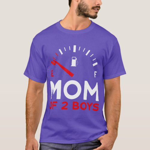 Mother of 2 Boys Mothers Day Mom friend vintage T_Shirt