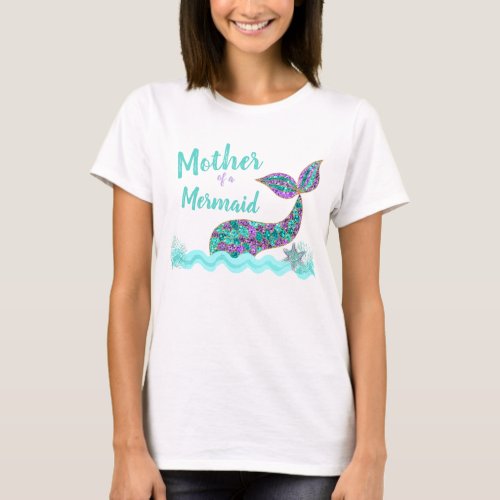 Mother of a Mermaid Birthday Party tank top