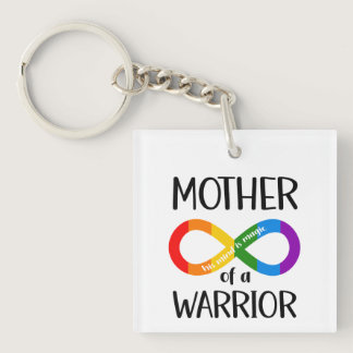 Mother of a Warrior Autism Awareness Acceptance Keychain