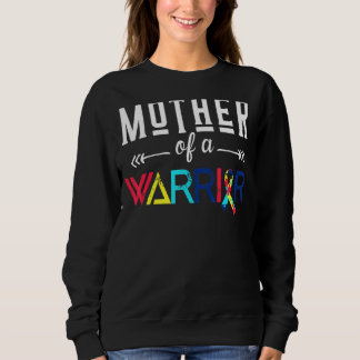 Mother Of A Warrior Autism Awareness Month Mother' Sweatshirt
