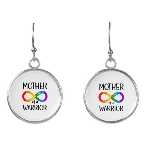 Mother of a Warrior Neurodivergent Autism Earrings