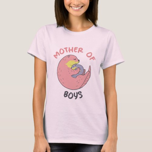 Mother Of Boys T_Shirt Mother Seal and Pup Tee