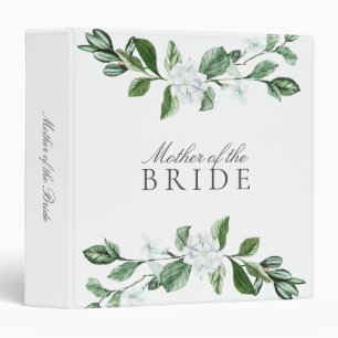 Mother of Bride Greenery Wreath Floral Wedding 3 Ring Binder