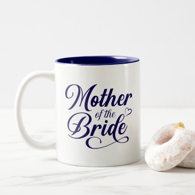 Mother of Bride Two-Tone Coffee Mug (With Donut)