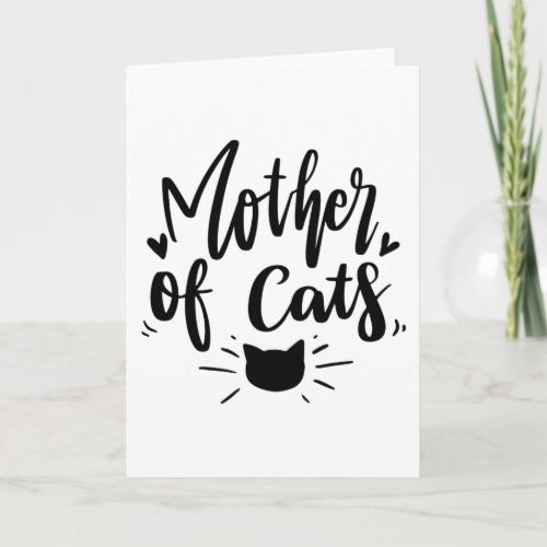 Mother of Cats Card
