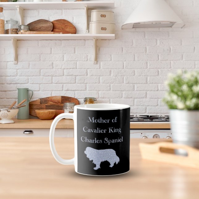 Mother Of Cavalier King Charles Spaniel Silver  Coffee Mug (Creator Uploaded)