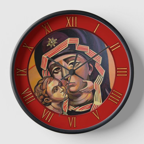Mother of God _ Madonna Eleusa Clock