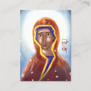 Mother of God Paper Icon Card (extra small)