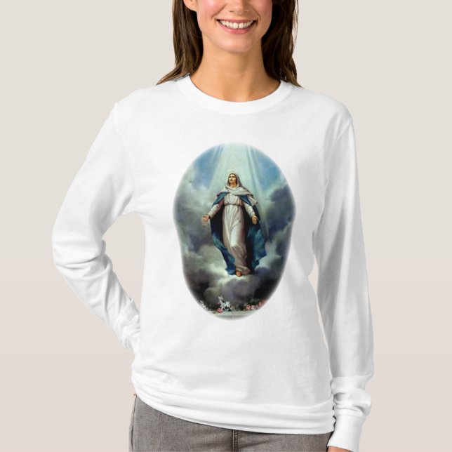 Mother of God Pray For Us Sinners T-Shirt (Front)