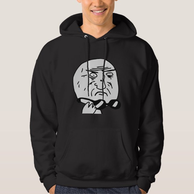 Mother of God Rage Face Comic Meme Hoodie (Front)
