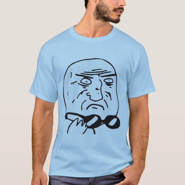 Mother of God Rage Face Comic Meme T-Shirt (Front)