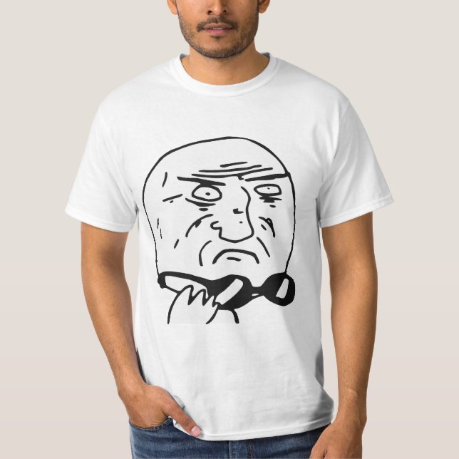 Mother of God Rage Face Comic Meme T-Shirt (Front)
