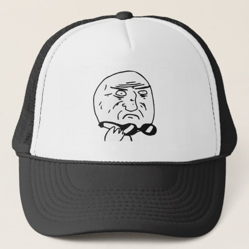 Mother of God Rage Face Comic Meme Trucker Hat