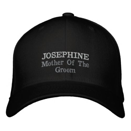 Mother Of Groom Gift Script Name Classic Stylish  Embroidered Baseball Cap
