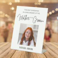 Mother of Groom Memorial Photo Reserved Wedding