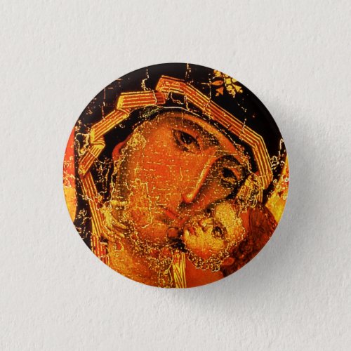 Mother of Love _ St Mary and Jesus _ Button