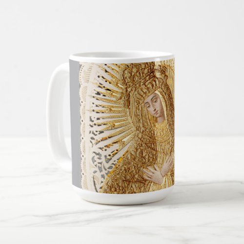Mother of Mercy Madonna in Prayer   Coffee Mug