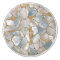 Mother of pearl and Gold cells abstract
