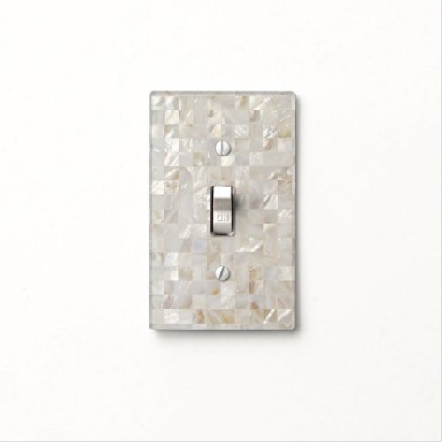 Mother of Pearl Beige Light Switch Cover
