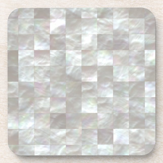 Mother of Pearl. Beverage Coaster (Front)