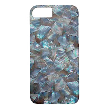 Mother Of Pearl Blue Iphone 8/7 Case by CustomizedCreationz at Zazzle