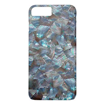 Mother Of Pearl Blue Iphone 8 Plus/7 Plus Case by CustomizedCreationz at Zazzle